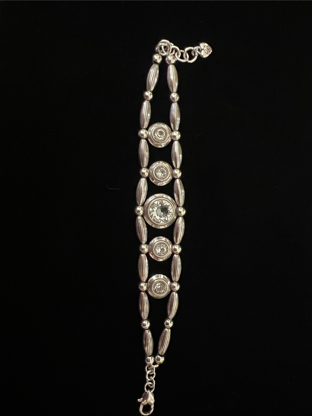 Brighton Silver-Tone Linked Circle Bracelet